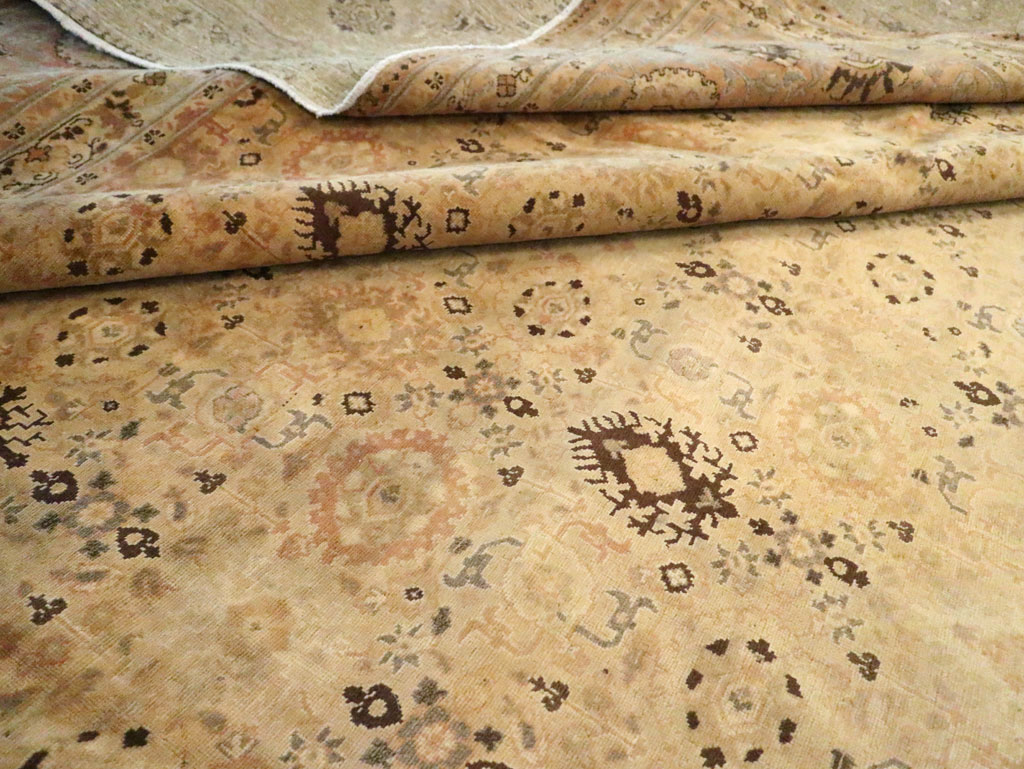 Antique Persian Tabriz Carpet, No.17178 - Staging