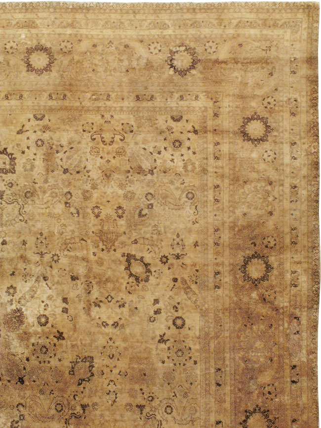 Antique Persian Tabriz Carpet, No.17179 - Staging