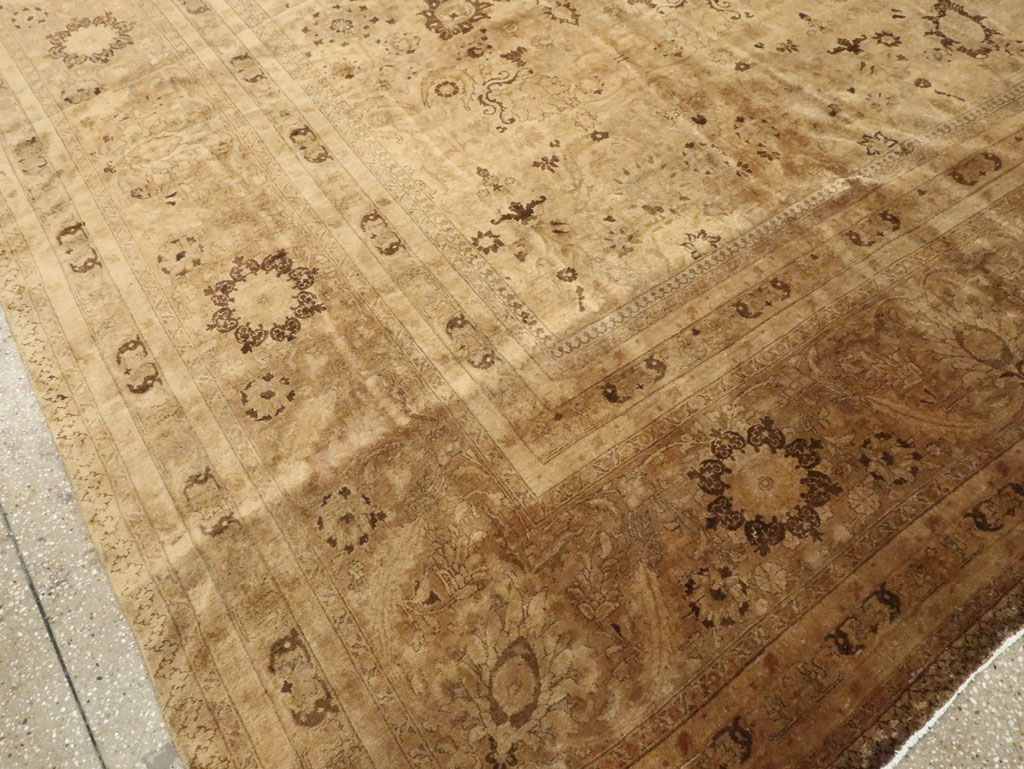 Antique Persian Tabriz Carpet, No.17179 - Staging