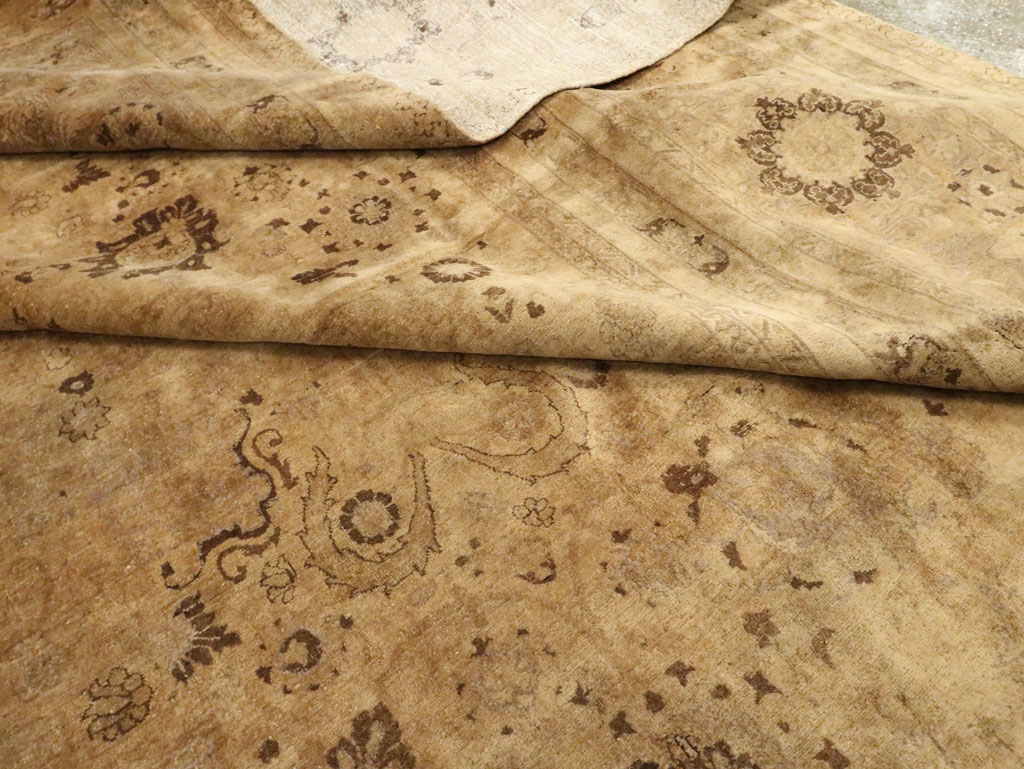 Antique Persian Tabriz Carpet, No.17179 - Staging