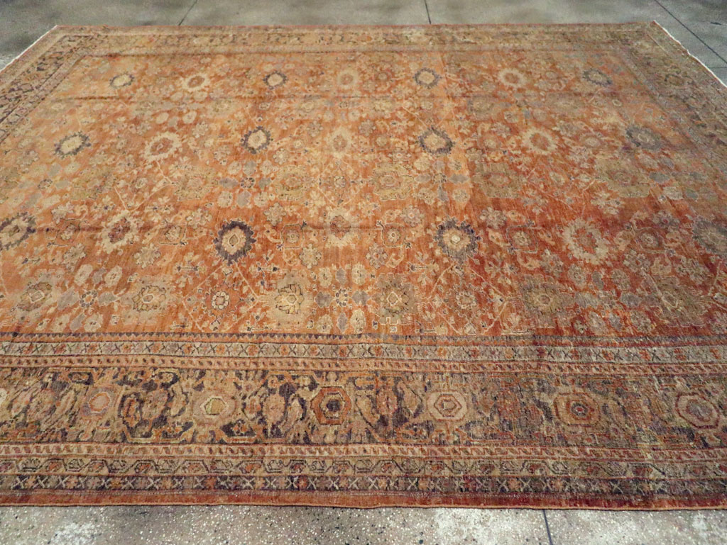 Antique Persian Mahal Carpet, No.17191 - Staging