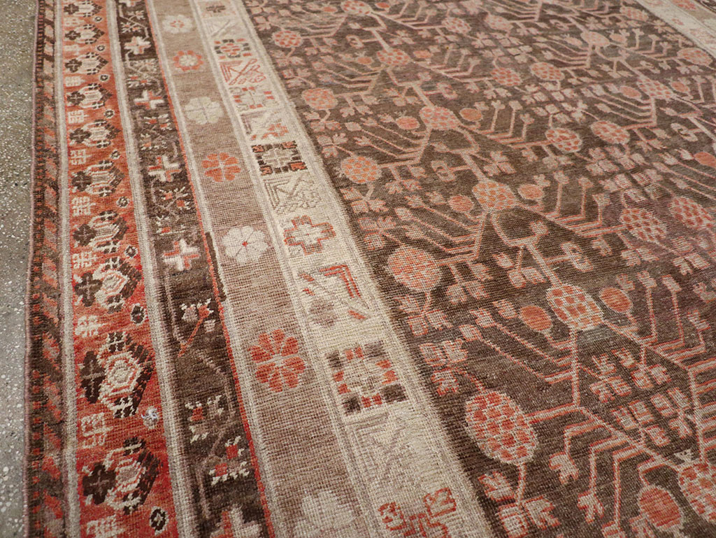 Antique East Turkestan Khotan Gallery Carpet, No.17196 - Staging