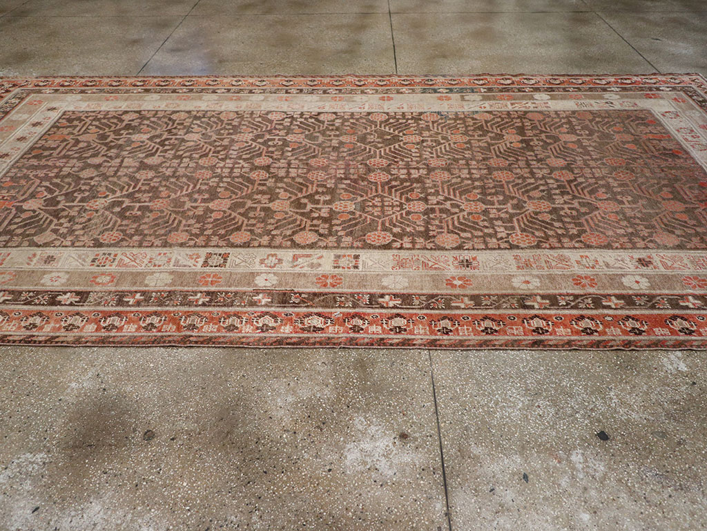 Antique East Turkestan Khotan Gallery Carpet, No.17196 - Staging