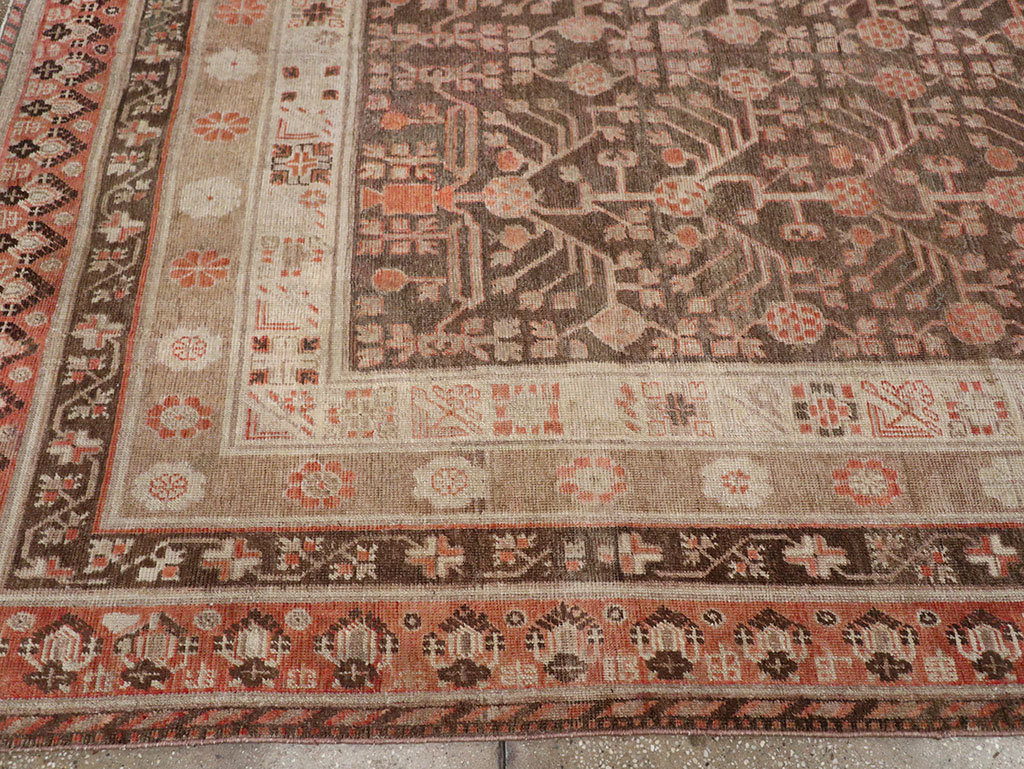 Antique Khotan Gallery Carpet, No.17196 - Staging