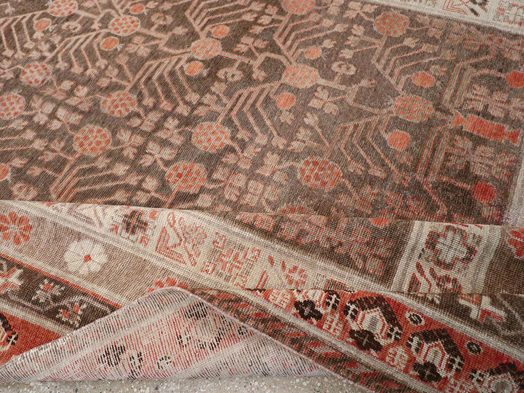 Antique Khotan Gallery Carpet, No.17196 - Staging