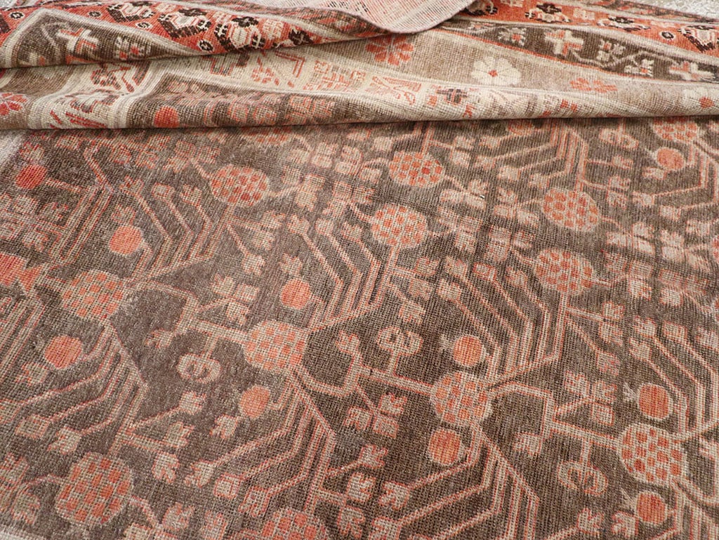 Antique East Turkestan Khotan Gallery Carpet, No.17196 - Staging