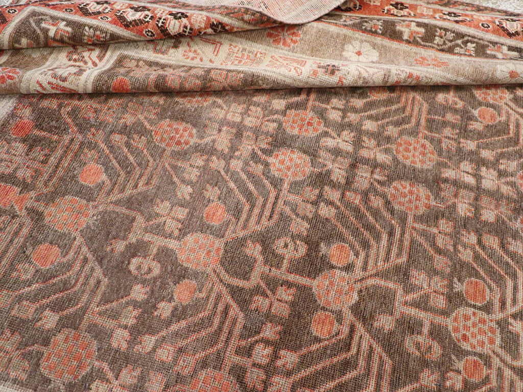 Antique East Turkestan Khotan Gallery Carpet, No.17196 - Staging