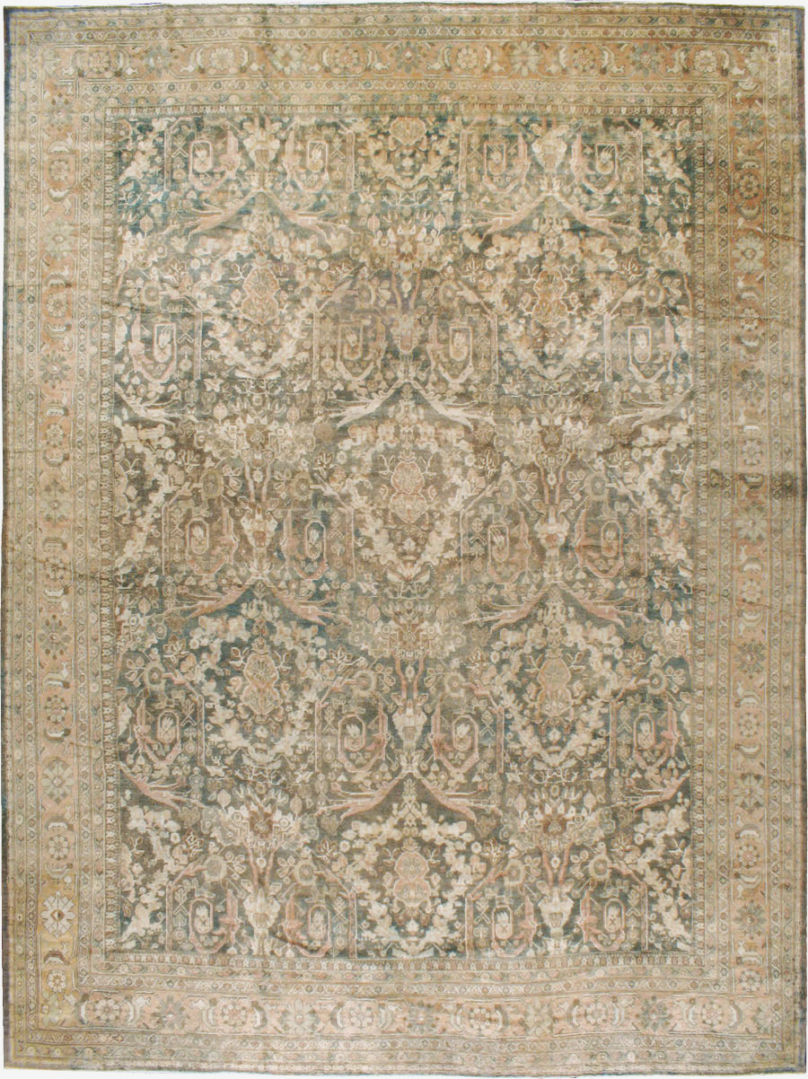Antique Persian Mahal Carpet, No.17200 - Staging