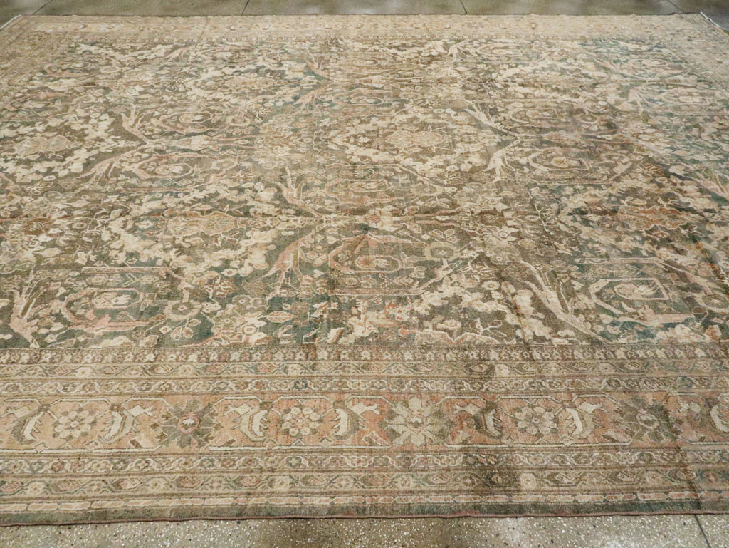 Antique Persian Mahal Carpet, No.17200 - Staging