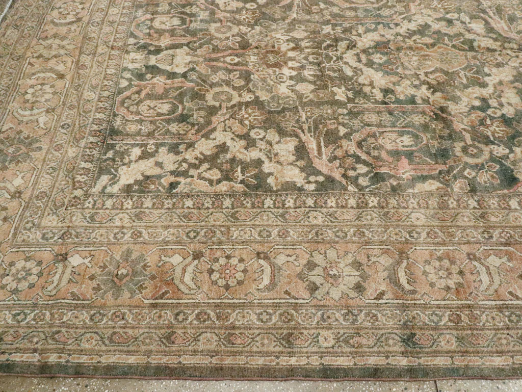 Antique Persian Mahal Carpet, No.17200 - Staging