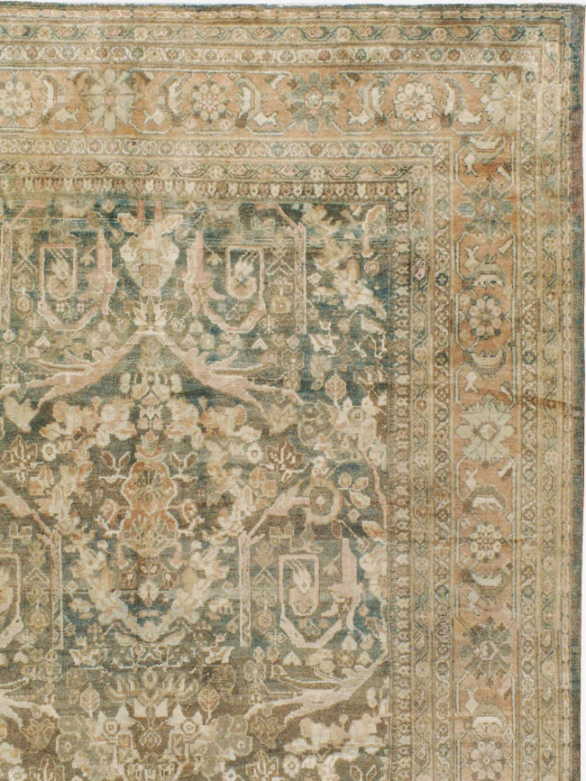 Antique Persian Mahal Carpet, No.17200 - Staging