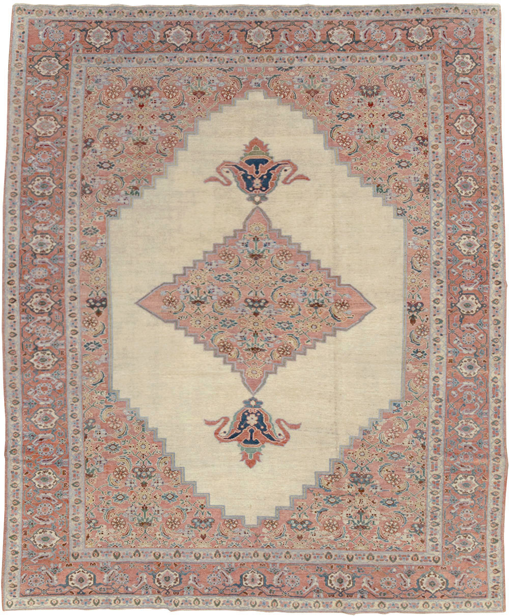 Antique Persian Serapi Room Size Carpet, No.17202 - Staging