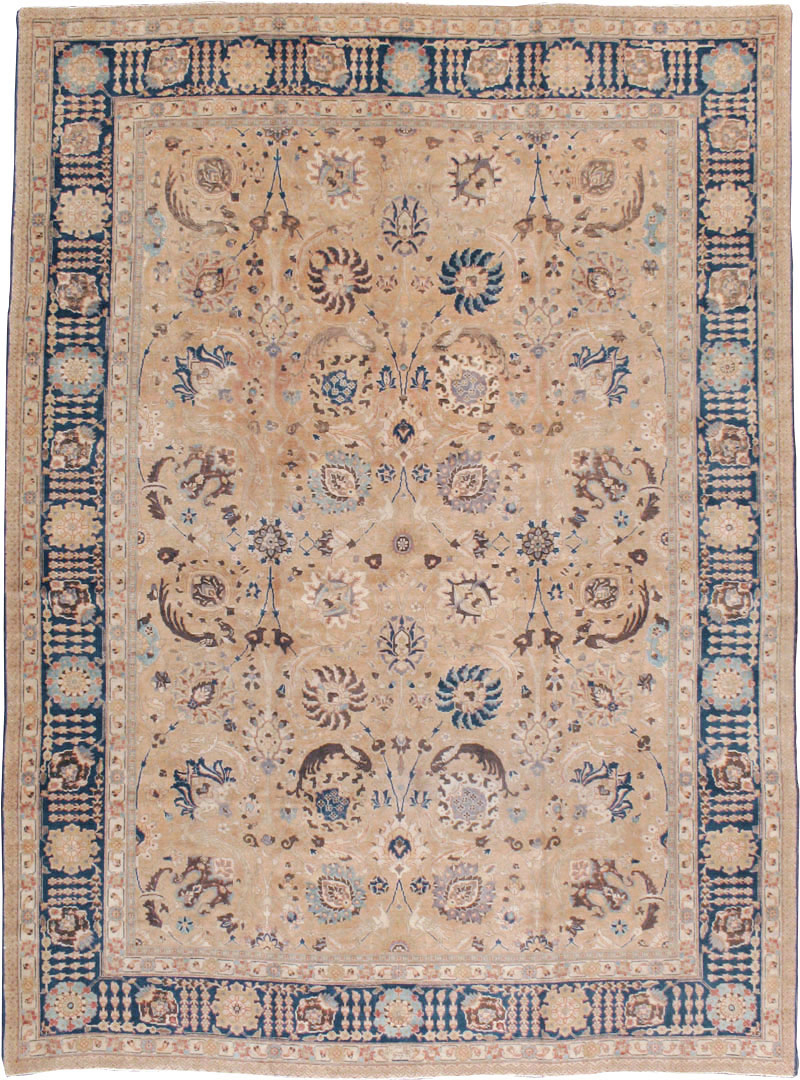 Antique Persian Tabriz Carpet, No.17211 - Staging