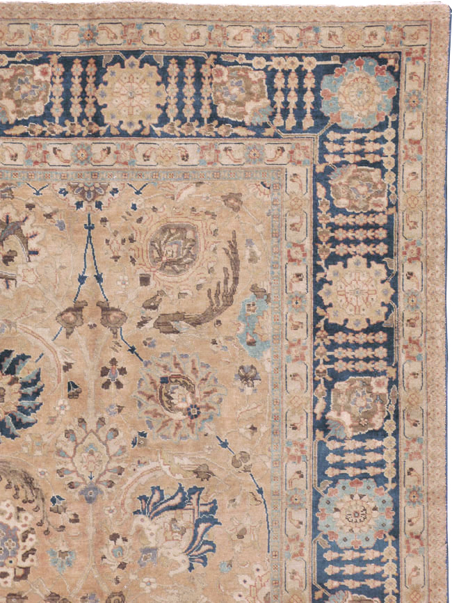 Antique Persian Tabriz Carpet, No.17211 - Staging