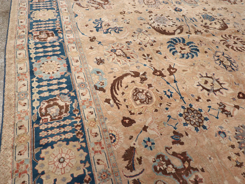 Antique Persian Tabriz Carpet, No.17211 - Staging