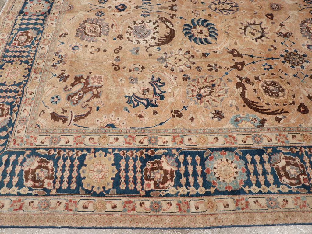 Antique Persian Tabriz Carpet, No.17211 - Staging