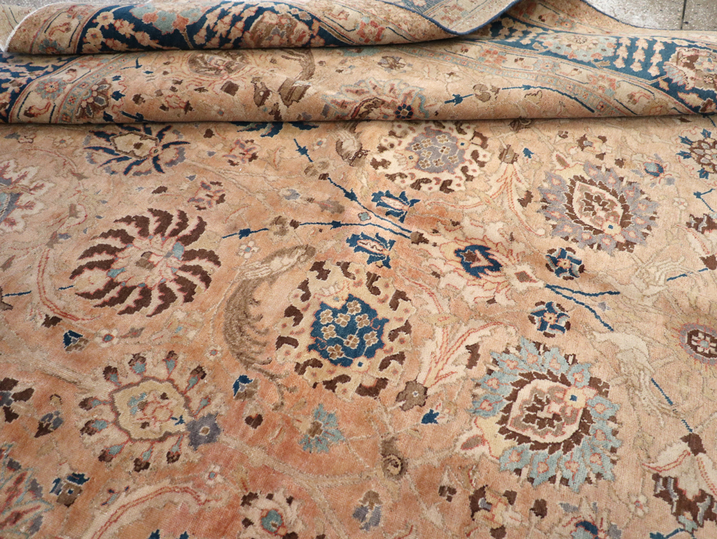 Antique Persian Tabriz Carpet, No.17211 - Staging