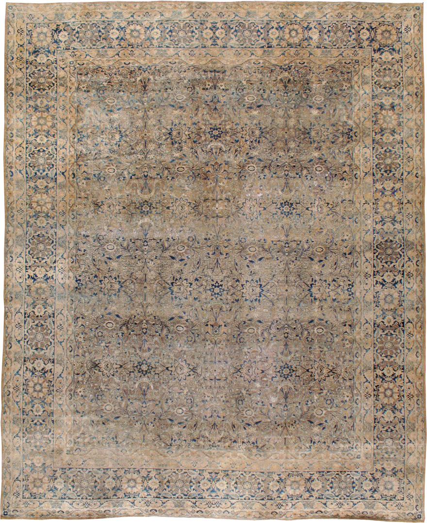 Antique Persian Lavar Kerman Carpet, No.17217 - Staging
