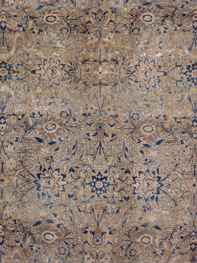 Antique Persian Lavar Kerman Carpet, No.17217 - Staging