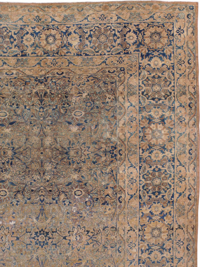 Antique Persian Lavar Kerman Carpet, No.17217 - Staging