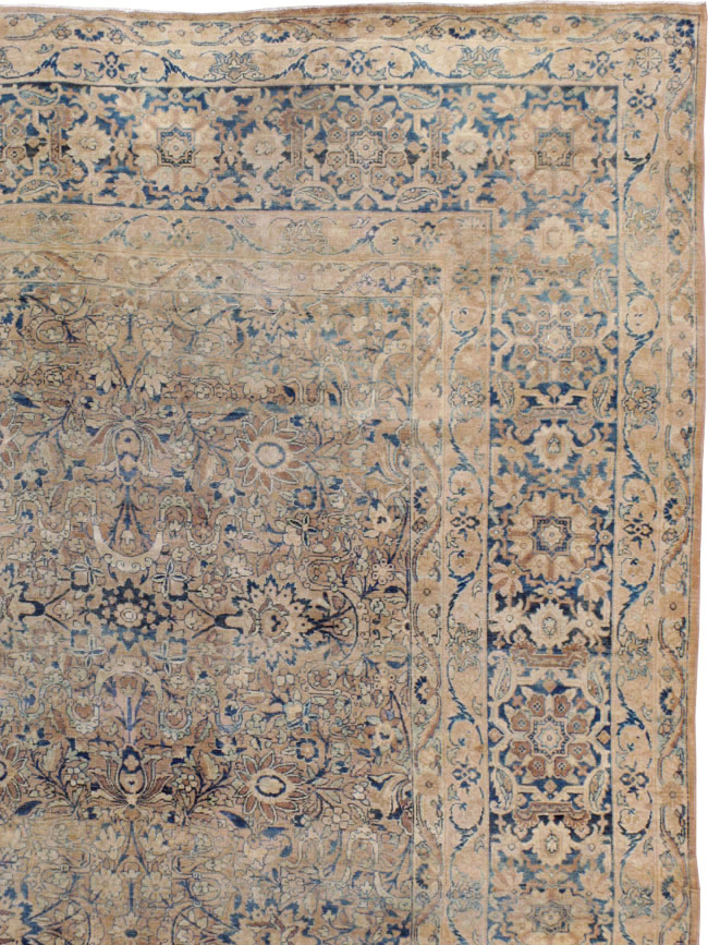 Antique Persian Lavar Kerman Carpet, No.17217 - Staging