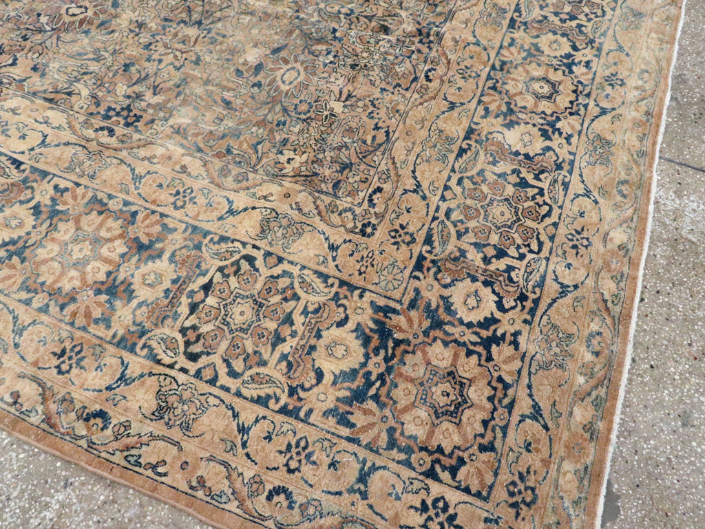 Antique Persian Lavar Kerman Carpet, No.17217 - Staging