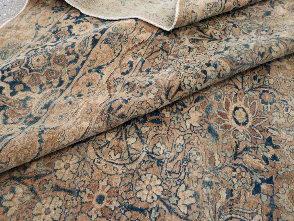 Antique Persian Lavar Kerman Carpet, No.17217 - Staging