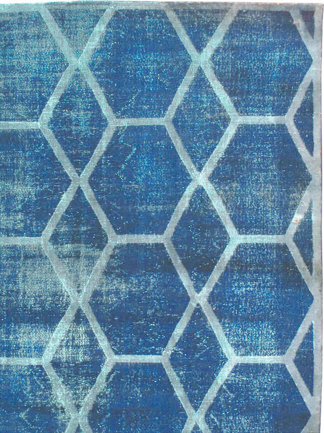 Vintage Deco Persian Tabriz Carpet, No.17221 - Staging