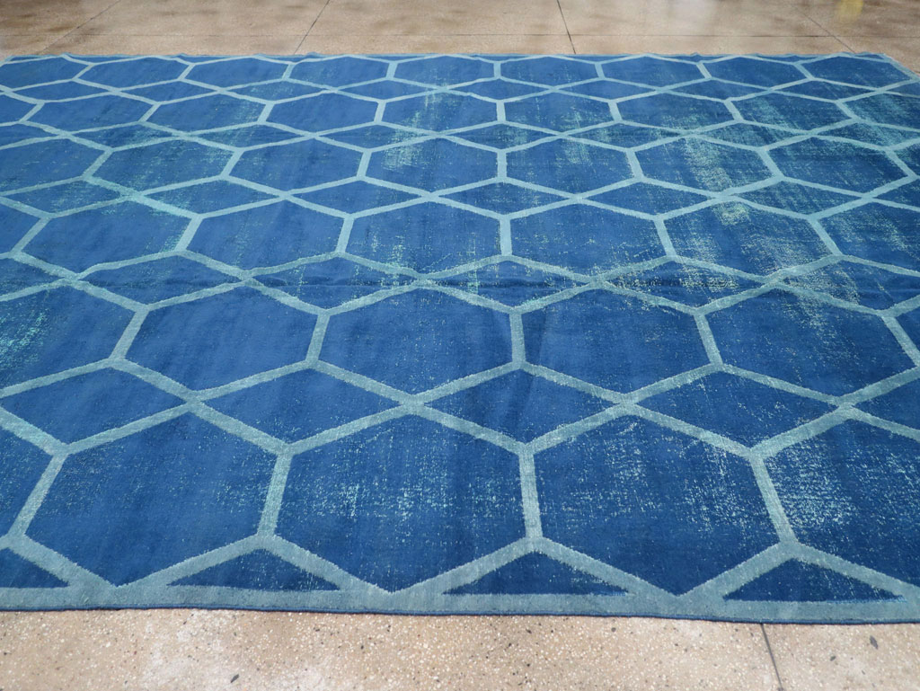 Vintage Deco Persian Tabriz Carpet, No.17221 - Staging