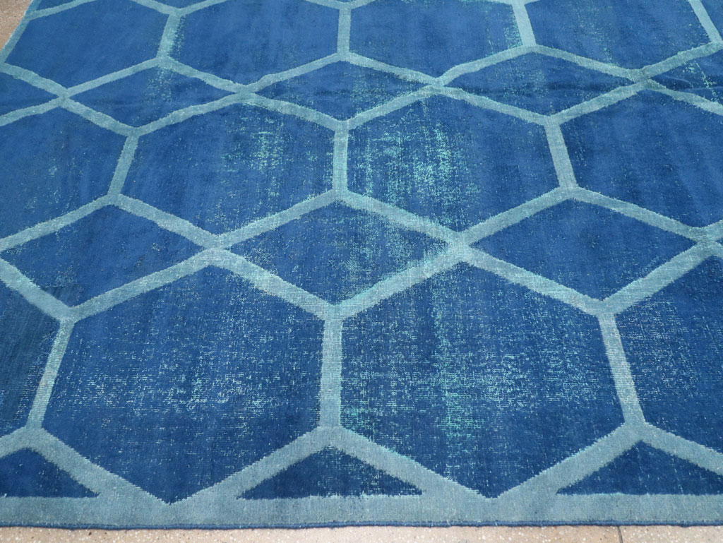 Vintage Deco Persian Tabriz Carpet, No.17221 - Staging