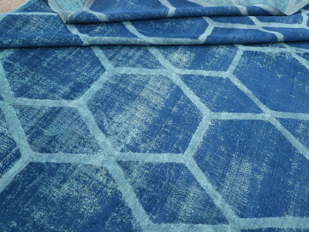 Vintage Deco Persian Tabriz Carpet, No.17221 - Staging