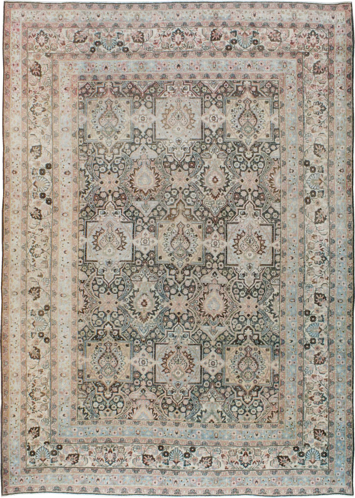 Antique Persian Dorokhsh Carpet, No.17225 - Staging
