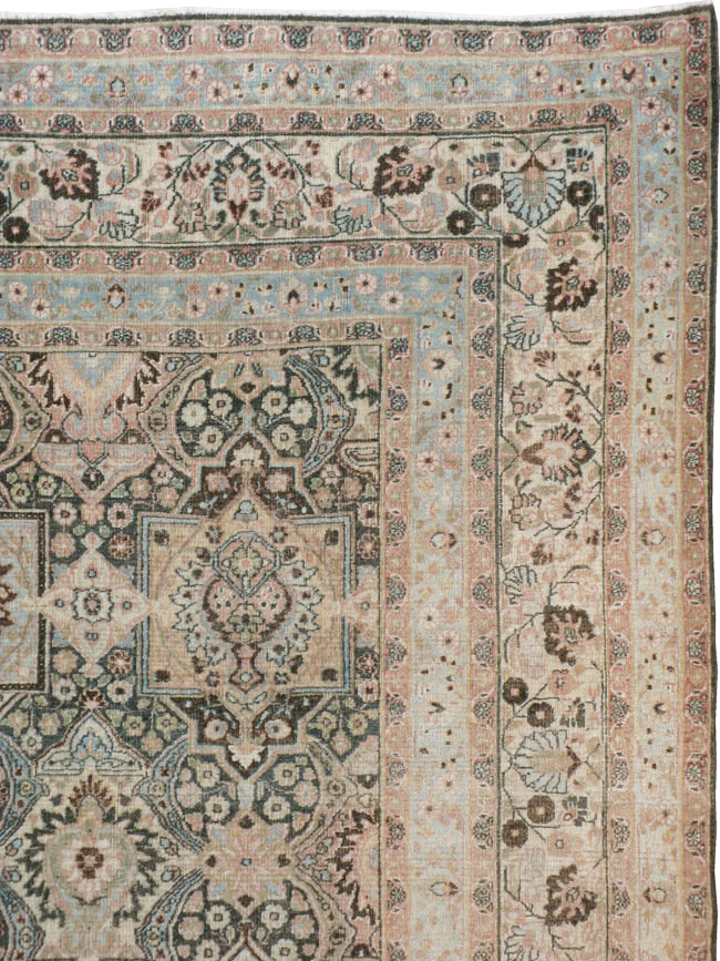 Antique Persian Dorokhsh Carpet, No.17225 - Staging