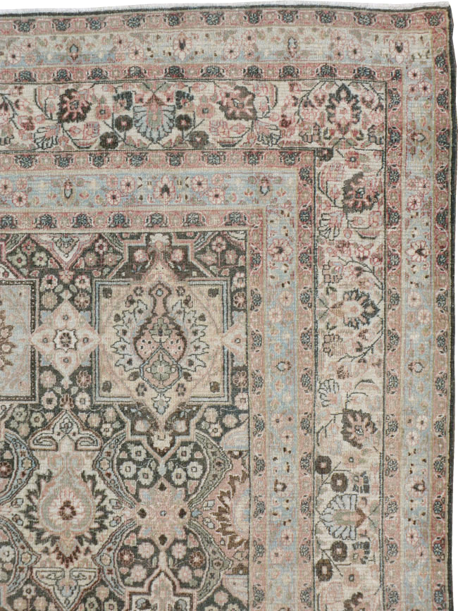 Antique Persian Dorokhsh Carpet, No.17225 - Staging