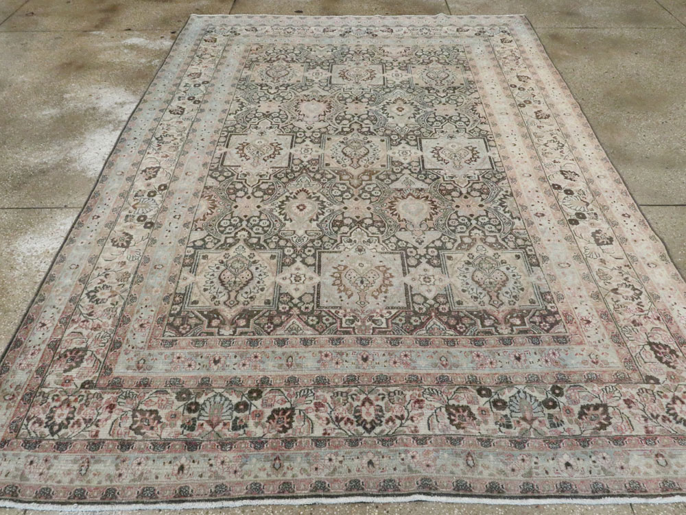Antique Persian Dorokhsh Carpet, No.17225 - Staging