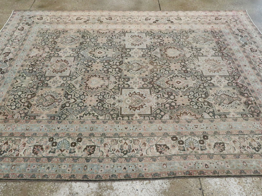 Antique Persian Dorokhsh Carpet, No.17225 - Staging