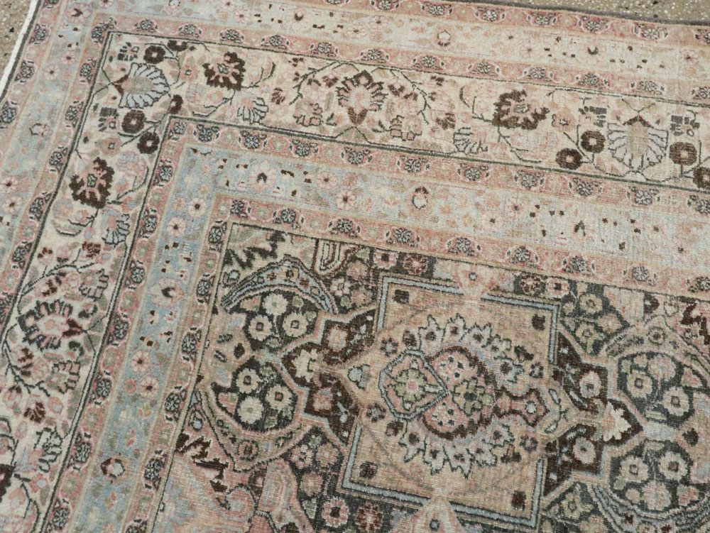 Antique Persian Dorokhsh Carpet, No.17225 - Staging