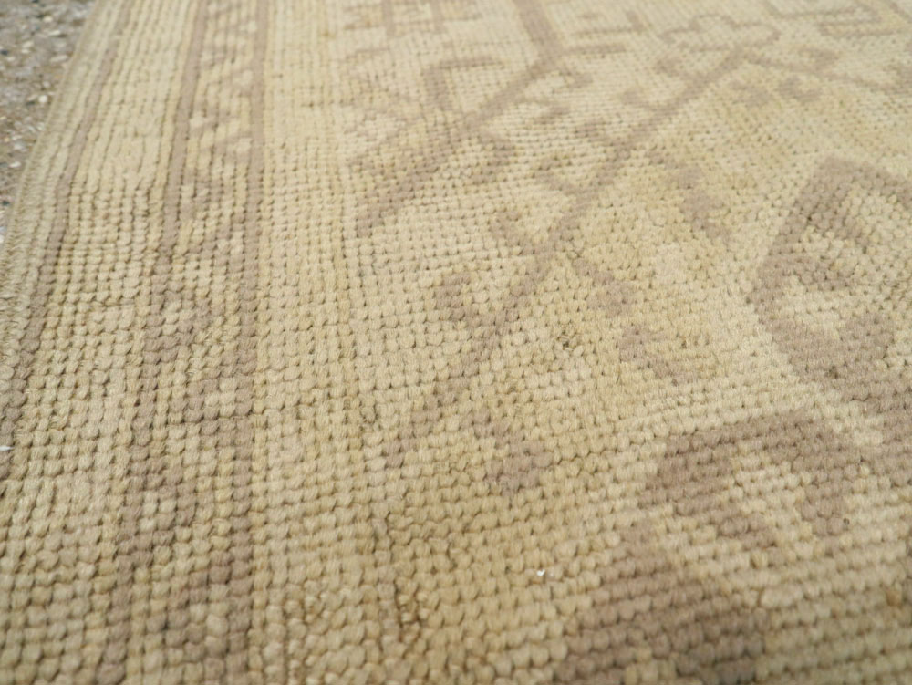 Antique Turkish Oushak Rug, No.17227 - Staging