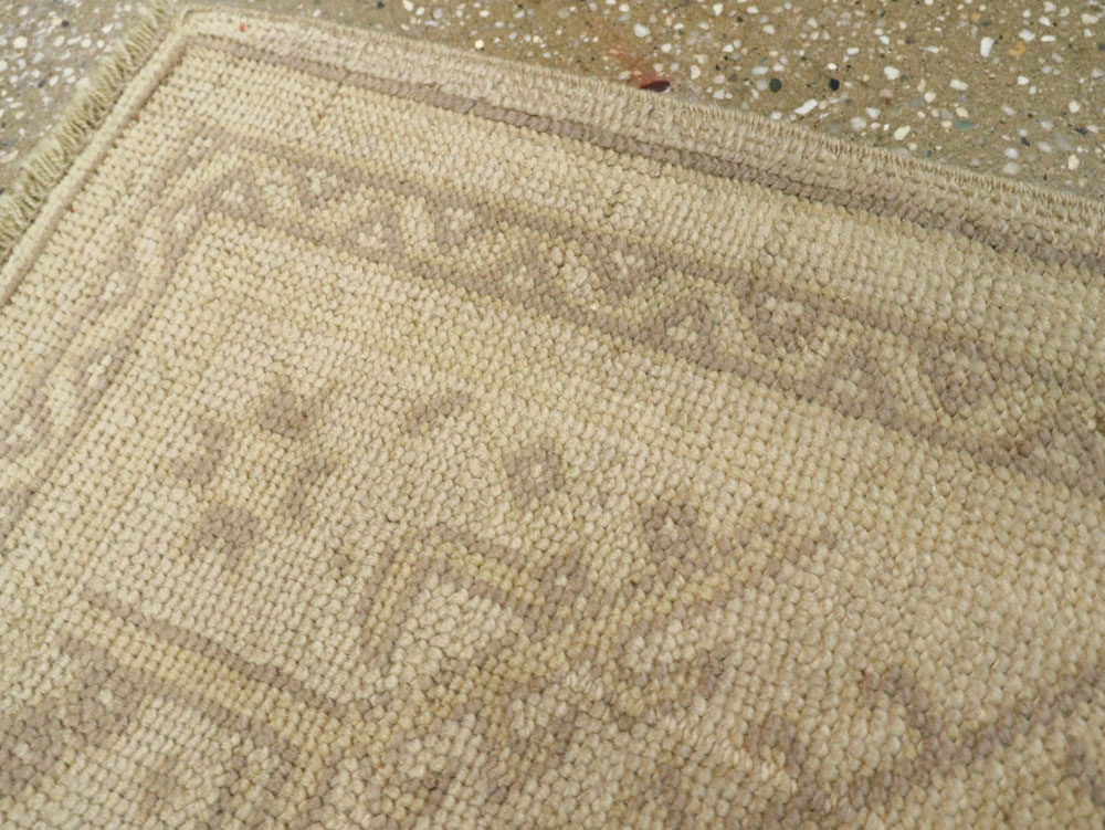 Antique Turkish Oushak Rug, No.17227 - Staging