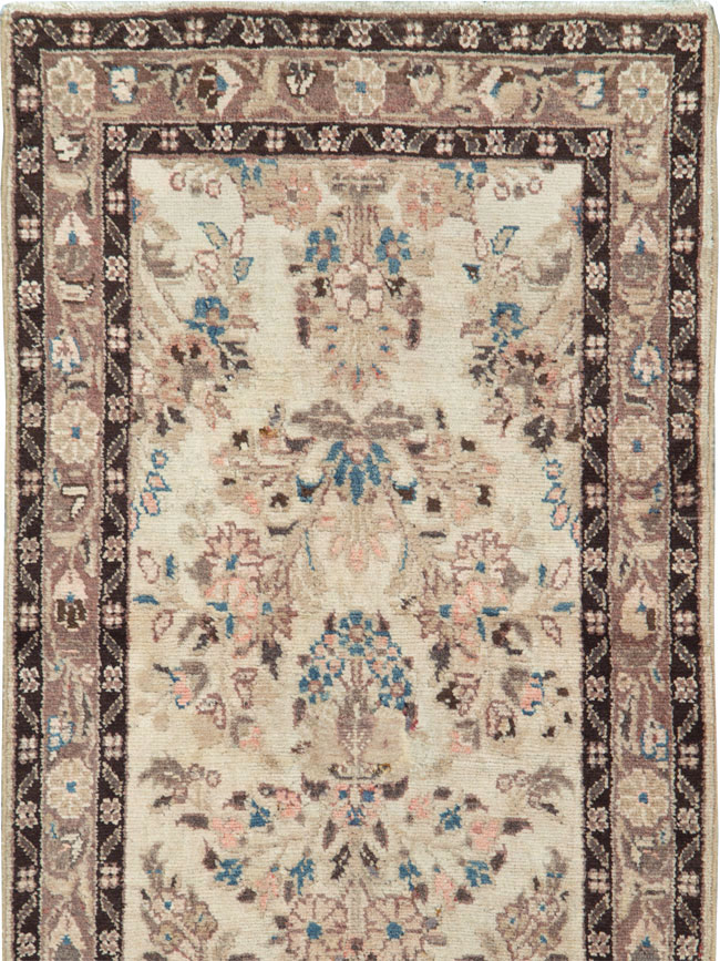 Vintage Persian Hamadan Runner, No.17234 - Staging