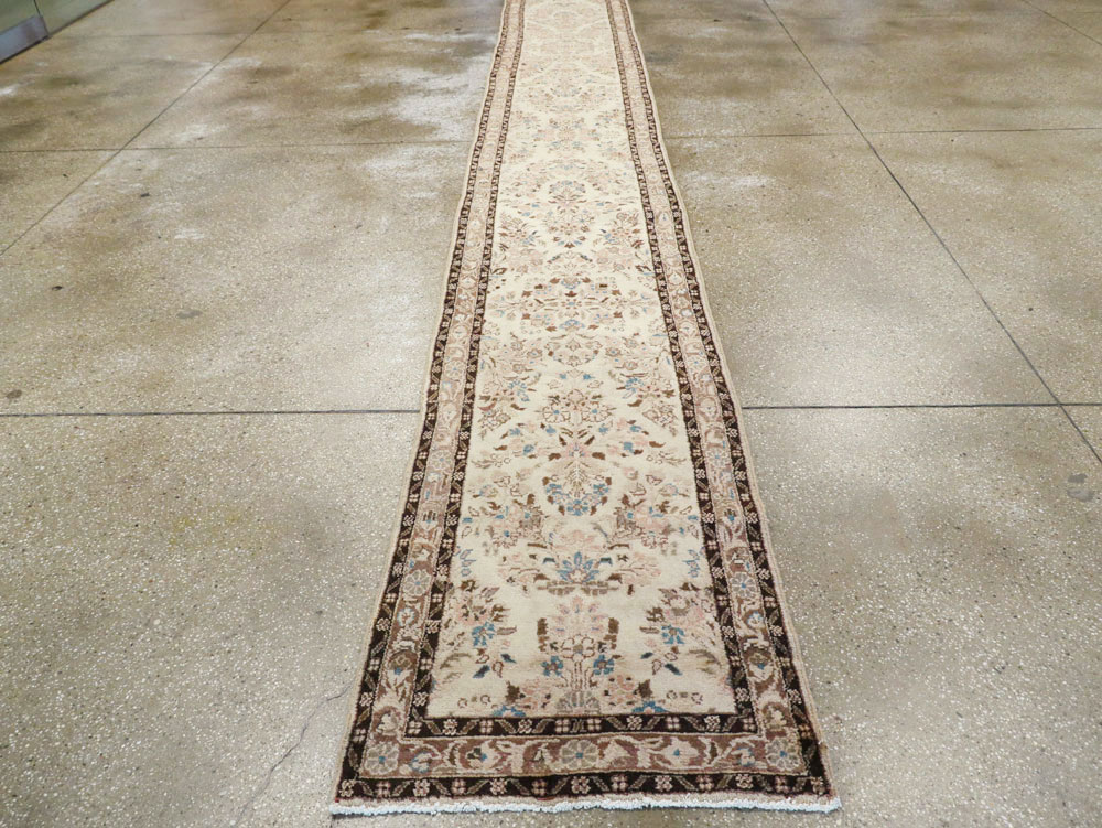 Vintage Persian Hamadan Runner, No.17234 - Staging