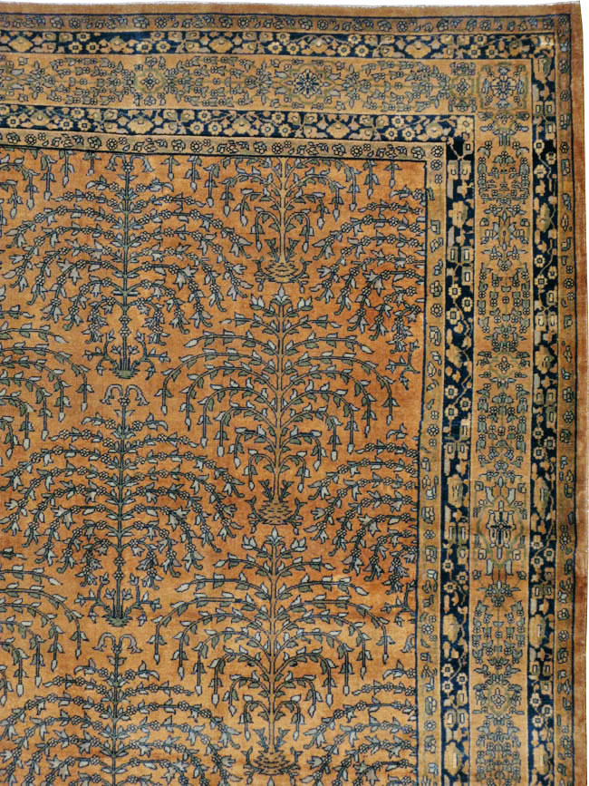 Vintage Indian Lahore Carpet, No.17253 - Staging