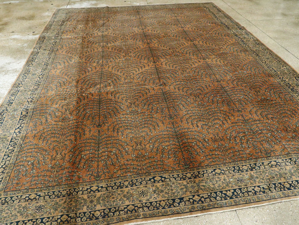 Vintage Indian Lahore Carpet, No.17253 - Staging