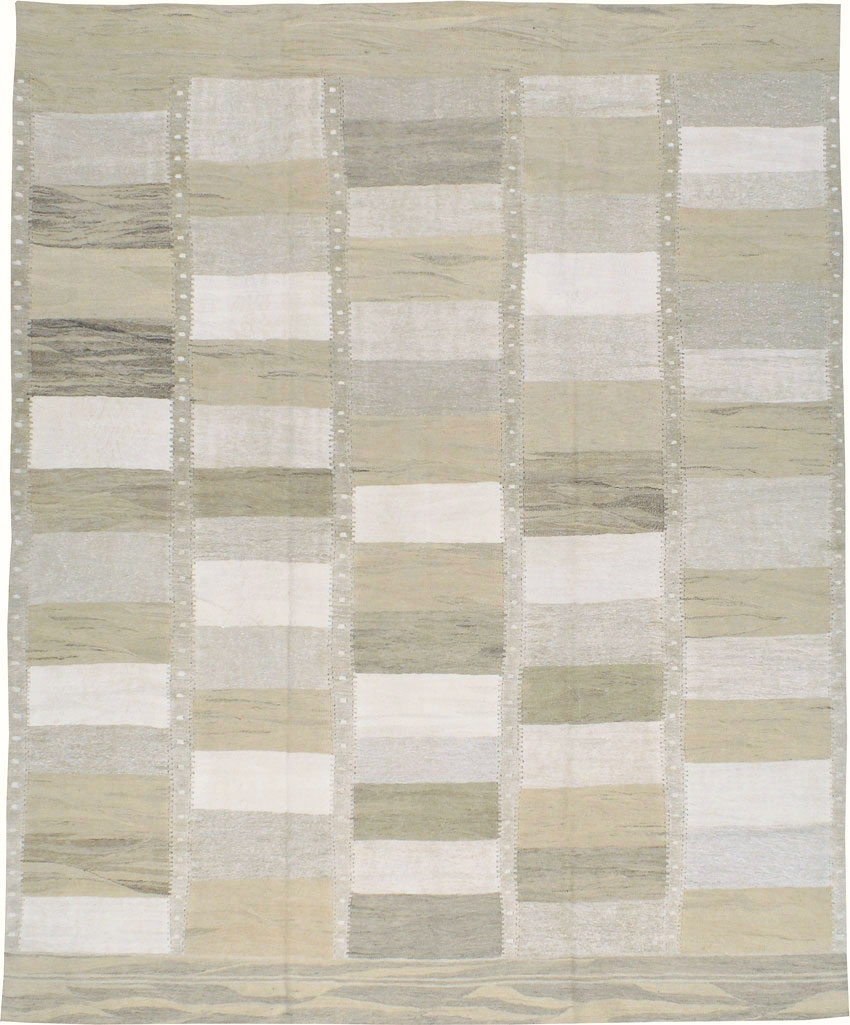 Vintage Turkish Flatweave Kilim, No.17267 - Staging