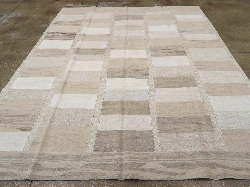 Vintage Turkish Flatweave Kilim, No.17267 - Staging