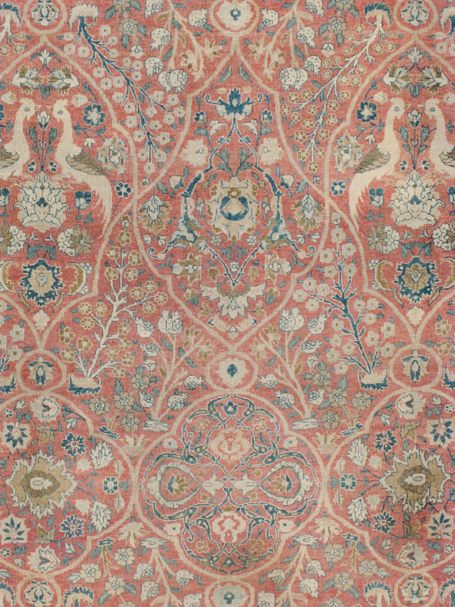 Antique Persian Tabriz Carpet, No.17285 - Staging