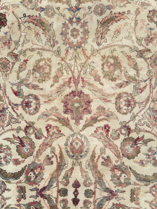 Antique Turkish Oushak Rug, No.17286 - Staging