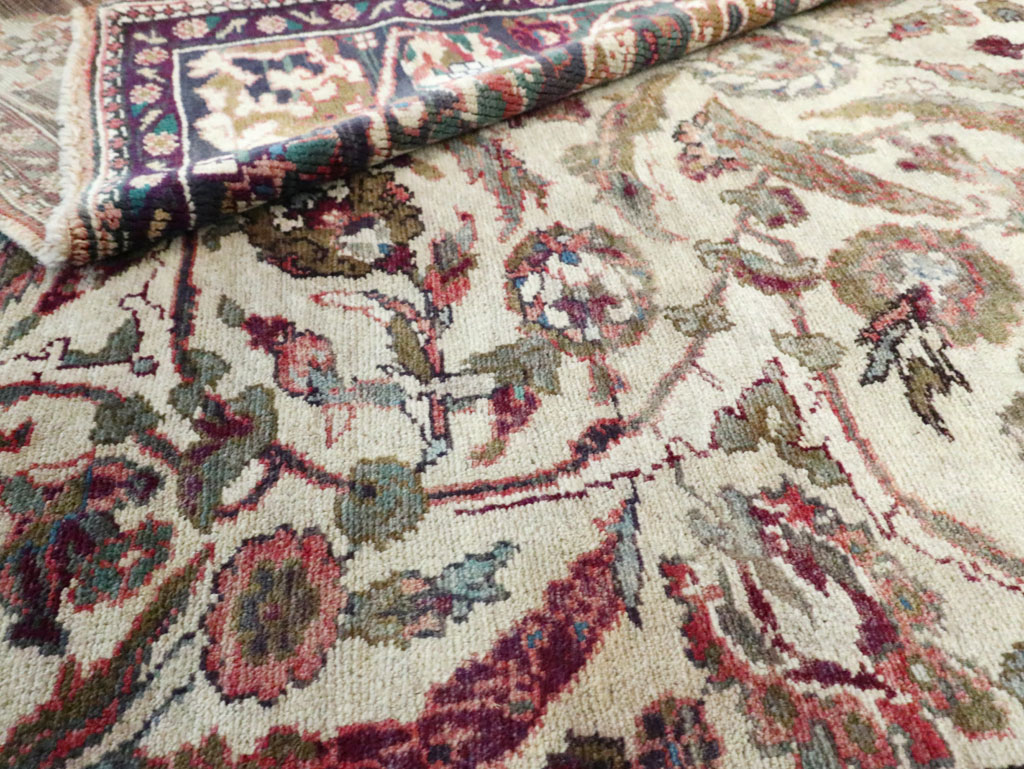 Antique Turkish Oushak Rug, No.17286 - Staging