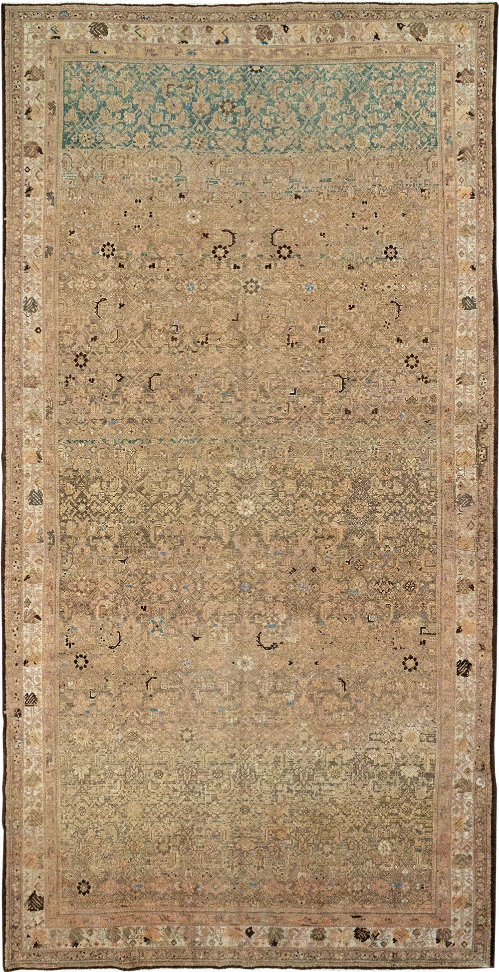 Vintage Persian Malayer Carpet, No.17317 - Staging