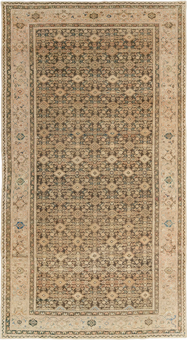 Antique Persian Malayer Gallery Carpet, No.17318 - Staging